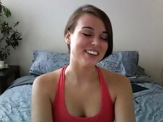 Cute Shy Teen Dildos Her Pussy To Orgasm