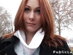 Euro redhead flashing in public