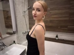 Hot teen brunette friend fucks my big dick - pov doggystyle blowjob